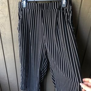 Forever 21 Wide Leg Striped Pants